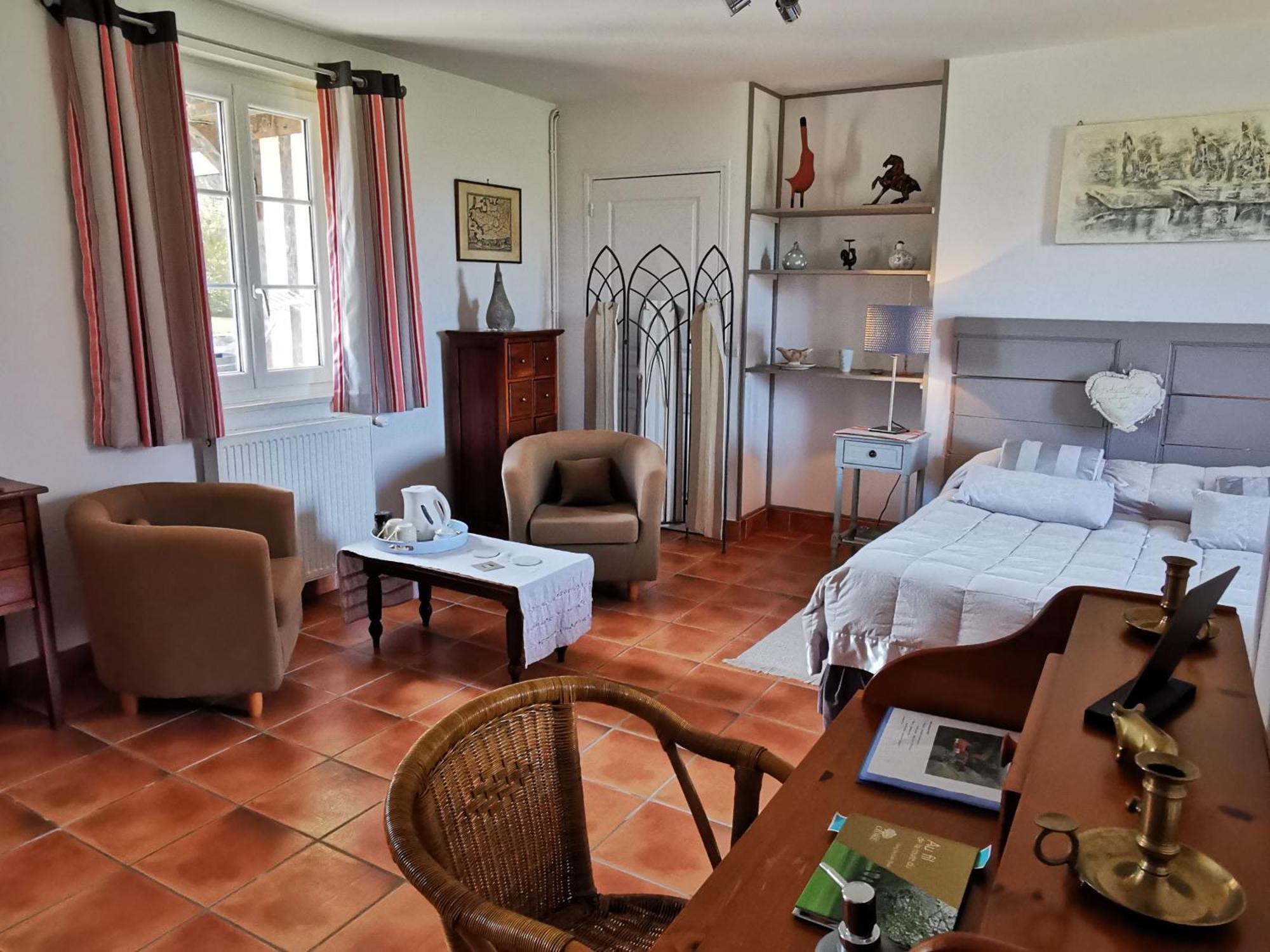 Hotel Les Marronniers Cambremer Zimmer foto